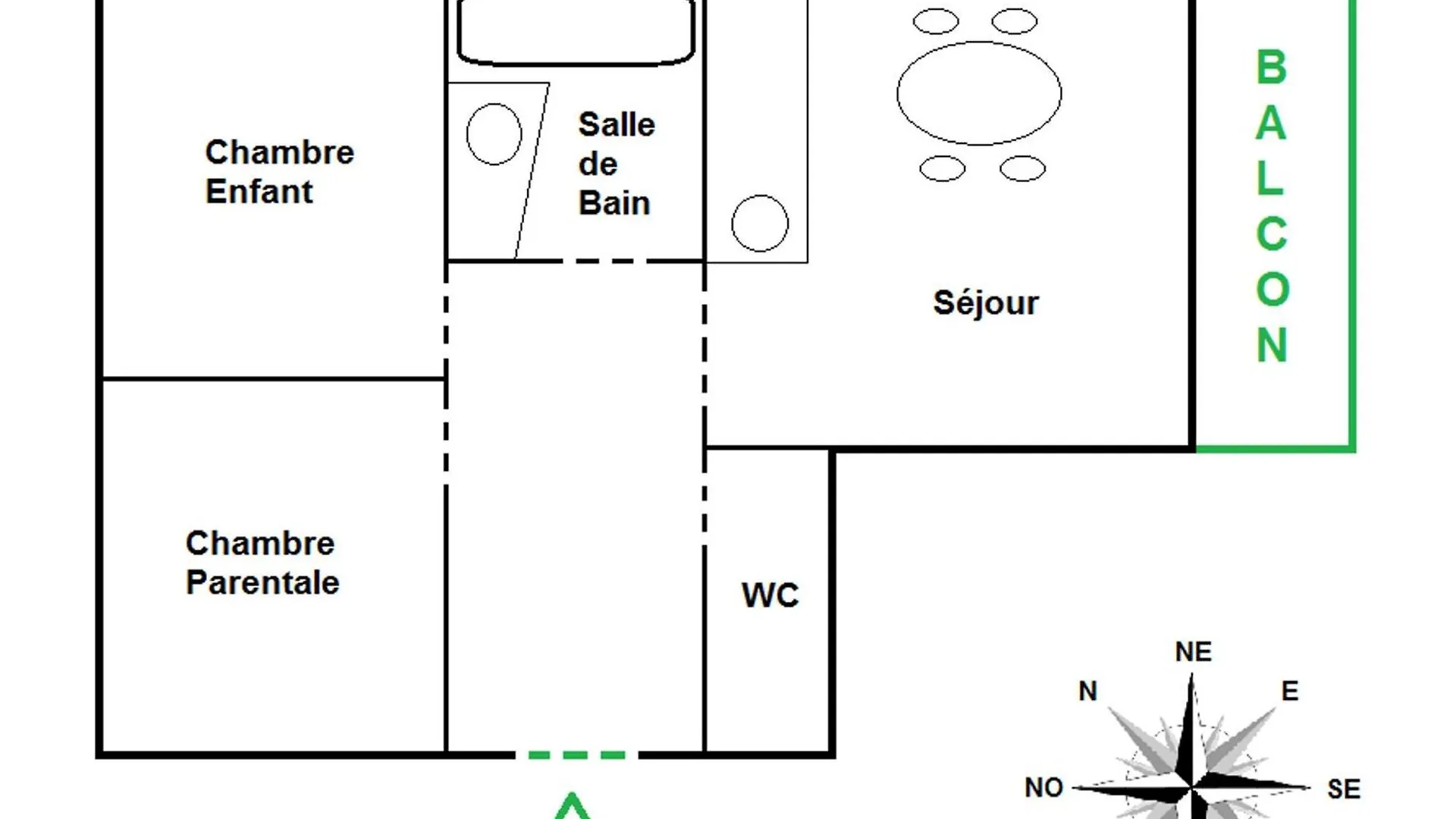 Appartement Renove Centre Station, 3 Etoiles, 4 Pers, Balcon, Parking, Wi-Fi - Fr-1-598-44 لي جيه